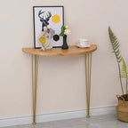 Semi Circle Console Table With Hairpin Legs - Modern Minimalist