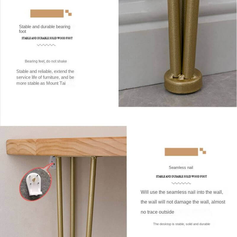 Semi Circle Console Table With Hairpin Legs - Modern Minimalist