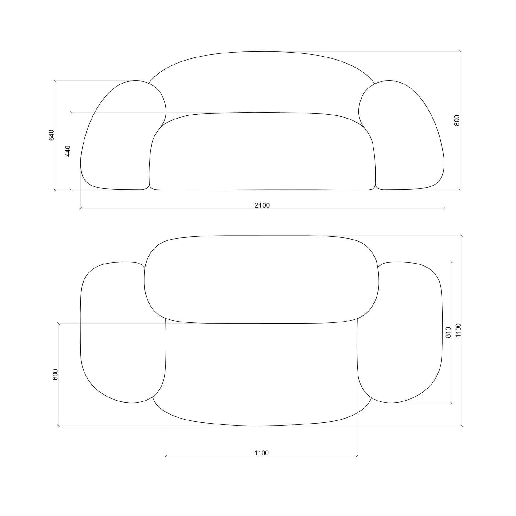 Shaggy Pink Yeti Sofa - Voluminous Cloud Shape