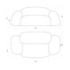 Shaggy Pink Yeti Sofa - Voluminous Cloud Shape