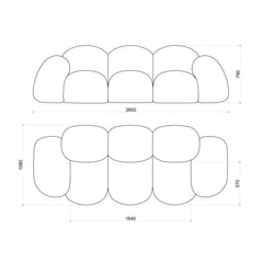 Shaggy Pink Yeti Sofa - Voluminous Cloud Shape