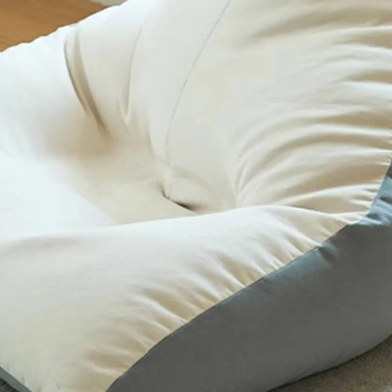 Shark-Shaped Flannel Bean Bag Chair with Removable Cover