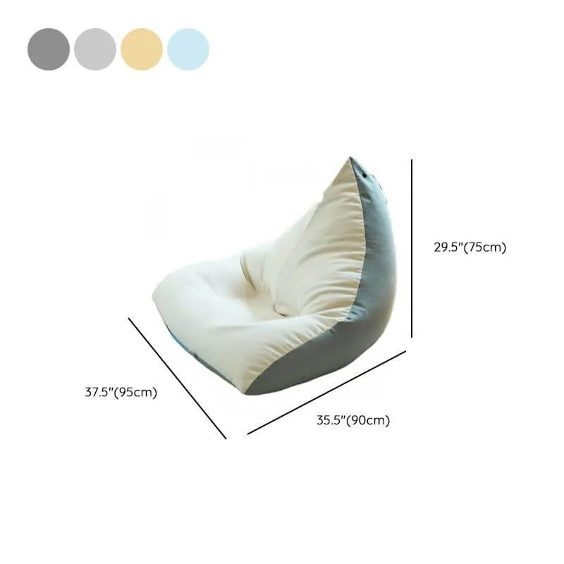 Shark-Shaped Flannel Bean Bag Chair with Removable Cover Dimensions