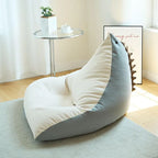 Shark-Shaped Flannel Bean Bag Chair with Removable Cover Main Product Image