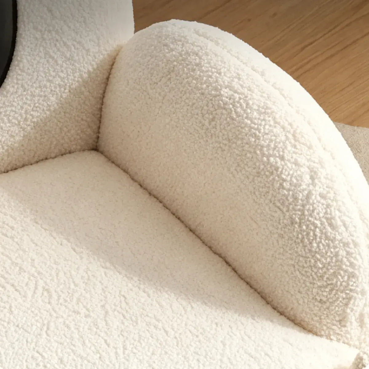Sheep Sherpa Kids Sofa Chair, Rounded Reading Seat for Cozy Rooms