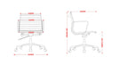 Sierra Low-Back Executive Office Chair in Black Leather