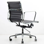 Sierra Low-Back Executive Office Chair in Black Leather