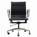 Sierra Low-Back Executive Office Chair in Black Leather