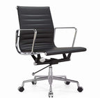 Sierra Low-Back Executive Office Chair in Black Leather Main Product Image