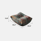 Silk Jacquard Caterpillar Sofa Chair - Abstract Colors