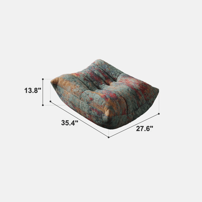 Silk Jacquard Caterpillar Sofa Chair - Abstract Colors