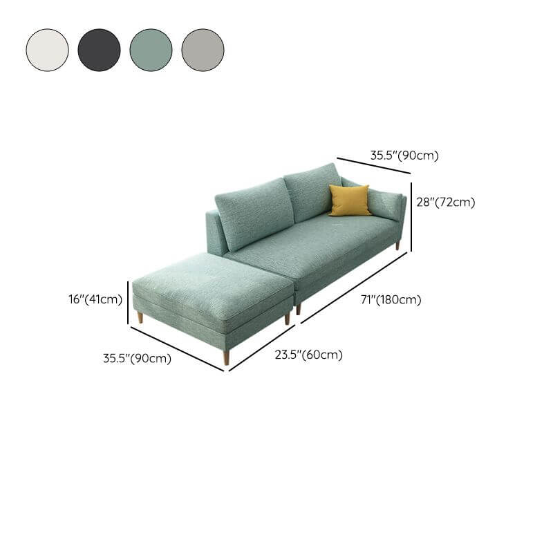 Natural finish wooden frame of the lounge set