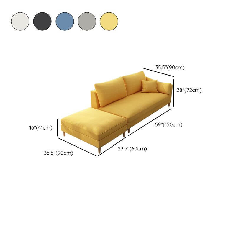 Stylish right-arm chaise for contemporary spaces