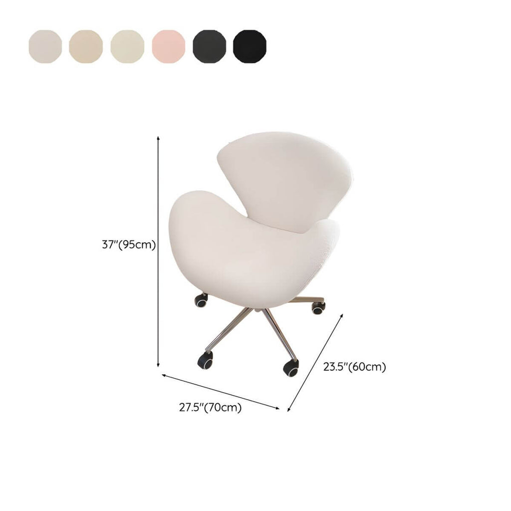 Stylish vanity stool with arms