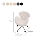 Stylish vanity stool with arms