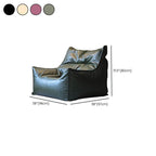 Versatile bean bag chair in a rustic decor