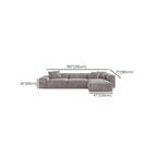 4 Pc U-Shape Parlor Sofa Recliner front view