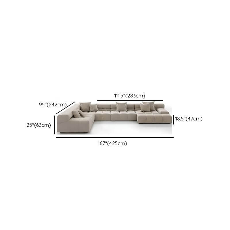 U-Shape sofa in a cozy setting