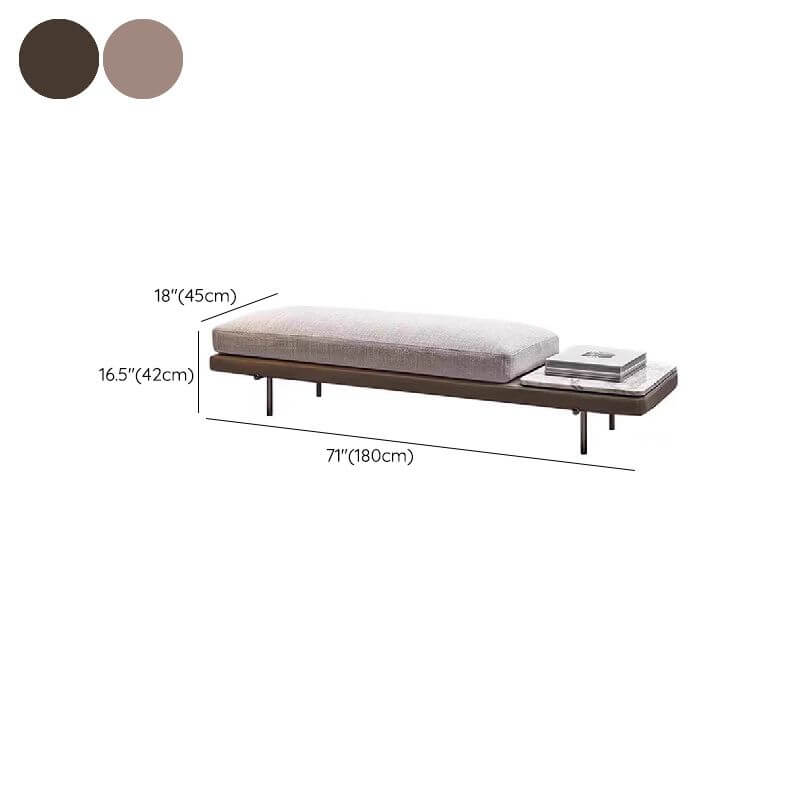 Versatile grey bench suitable for any room