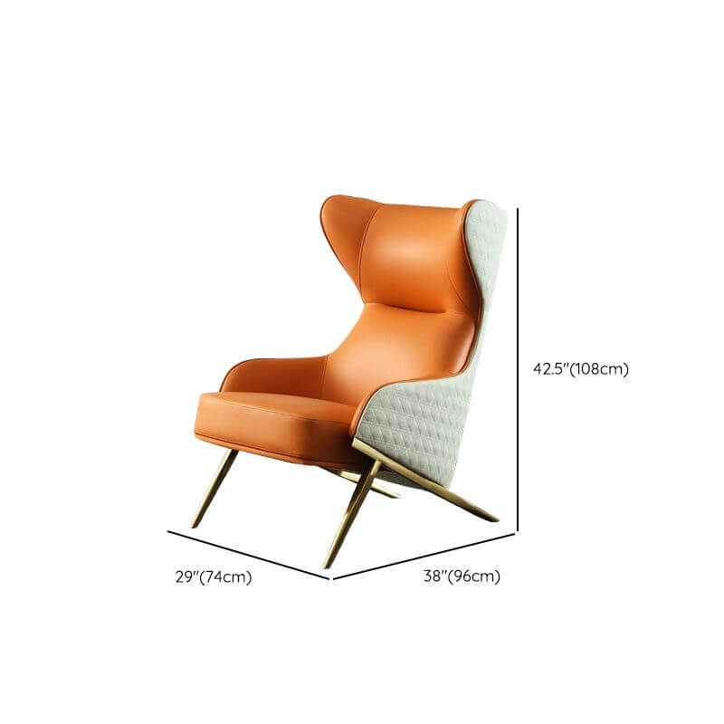 Contemporary Upholstered Wingback Chair