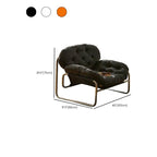 Sophisticated ottoman accompanying the chair