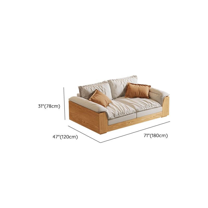 Versatile couch in various room settings