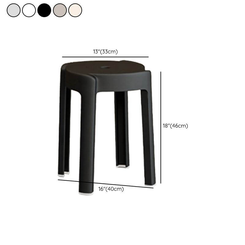 Beige lightweight stackable stool