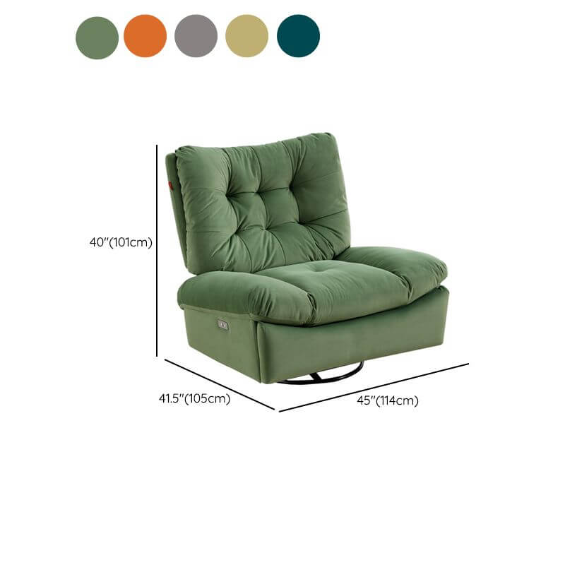 Solid Color Recliner in Green