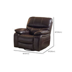 Beige Swivel Rocker Recliner with Alloy Frame