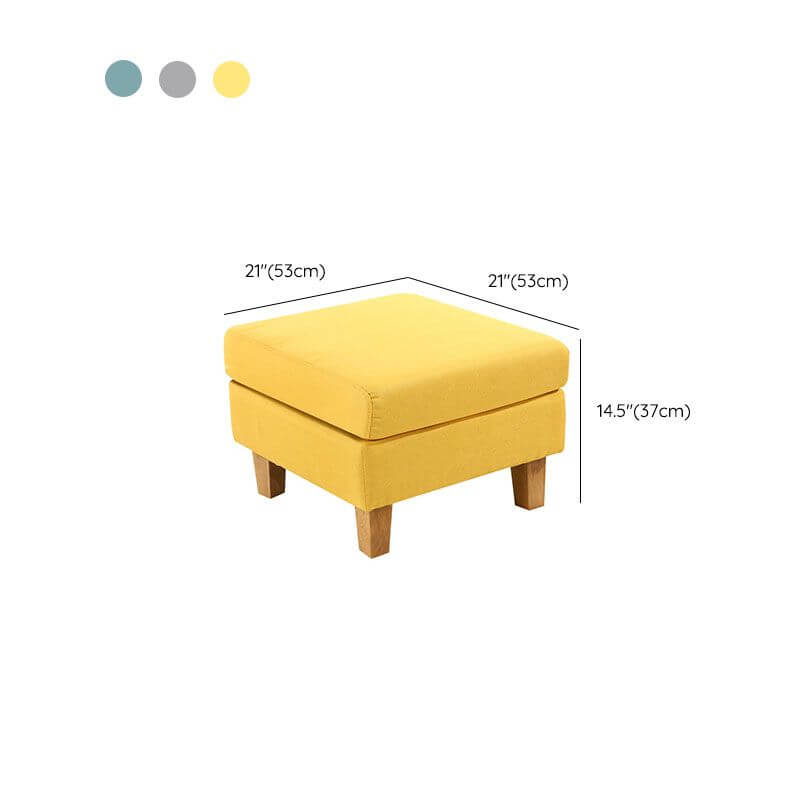 Elegant Solid Color Ottoman