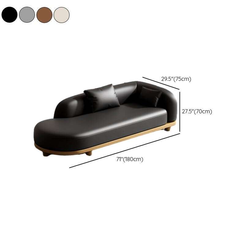 Stylish Solid Color Chaise Chair for Living Room