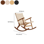 Single seat wicker rocking chair for relaxation