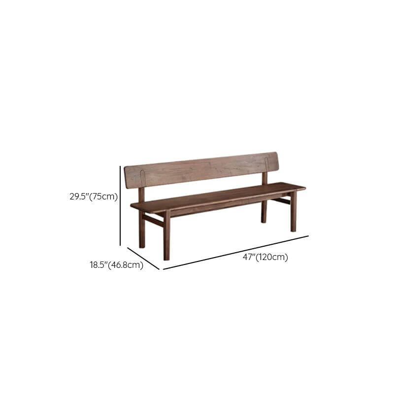 63 inch brown accent bench