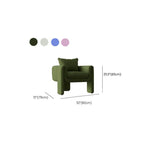 Stylish barrel chair with azure cushion