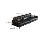 Black L-Shape Sofa Recliner