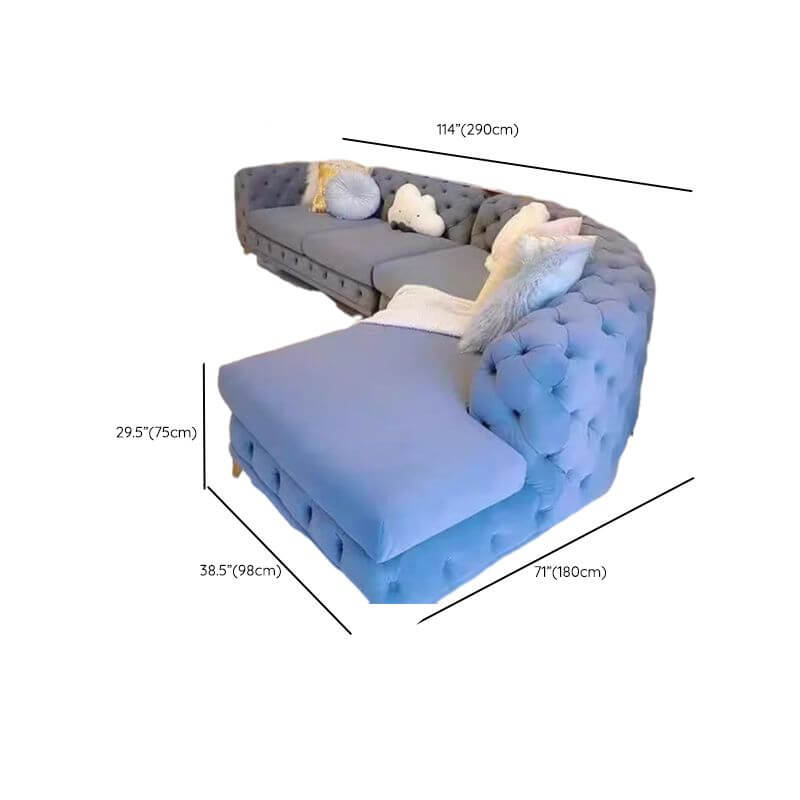 Right-facing L-Shape couch design