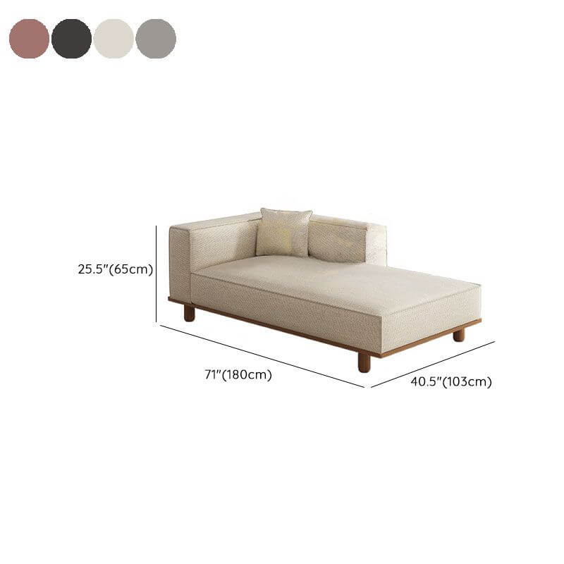 solid color contemporary chaise lounge