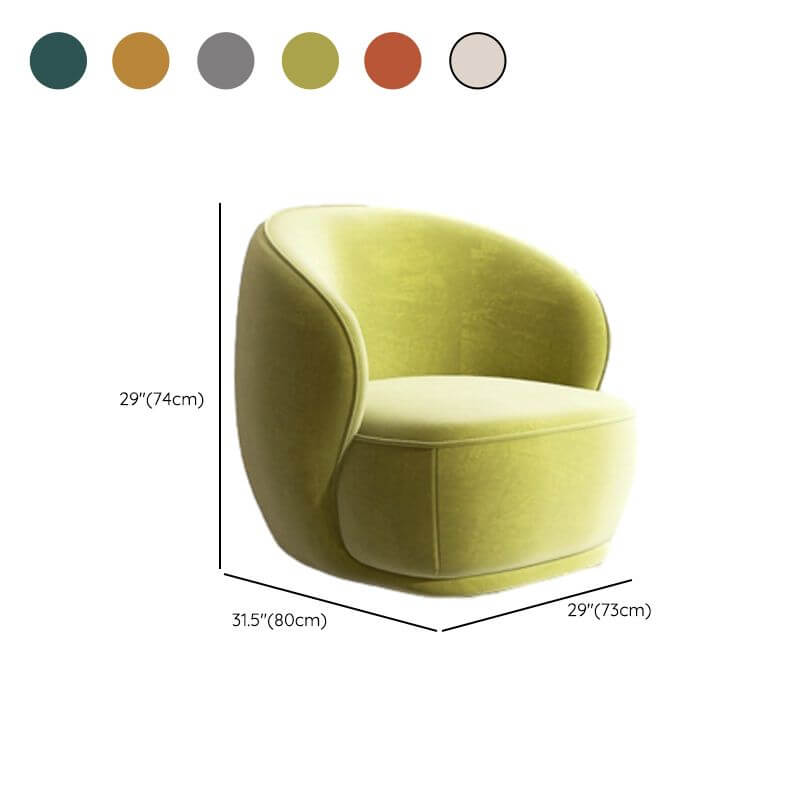 Upholstered Olive Green Chair