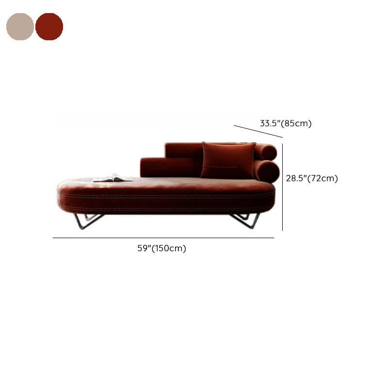 Wood Frame Chaise Couch