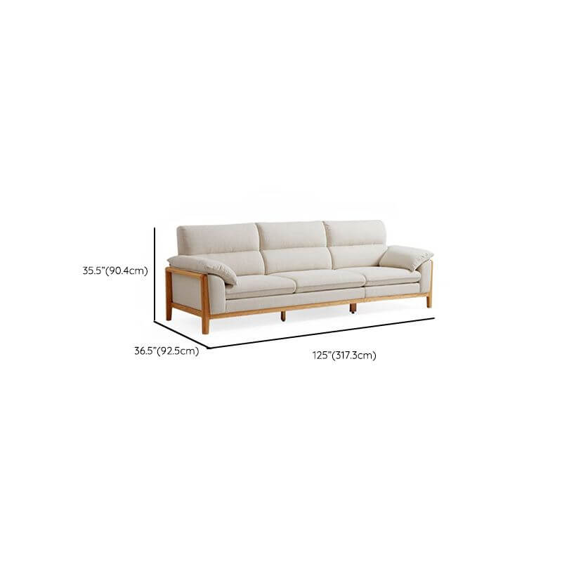 Elegant ivory sofa designed for comfort