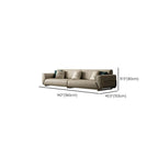 Durable modern sofa with plush cushioning