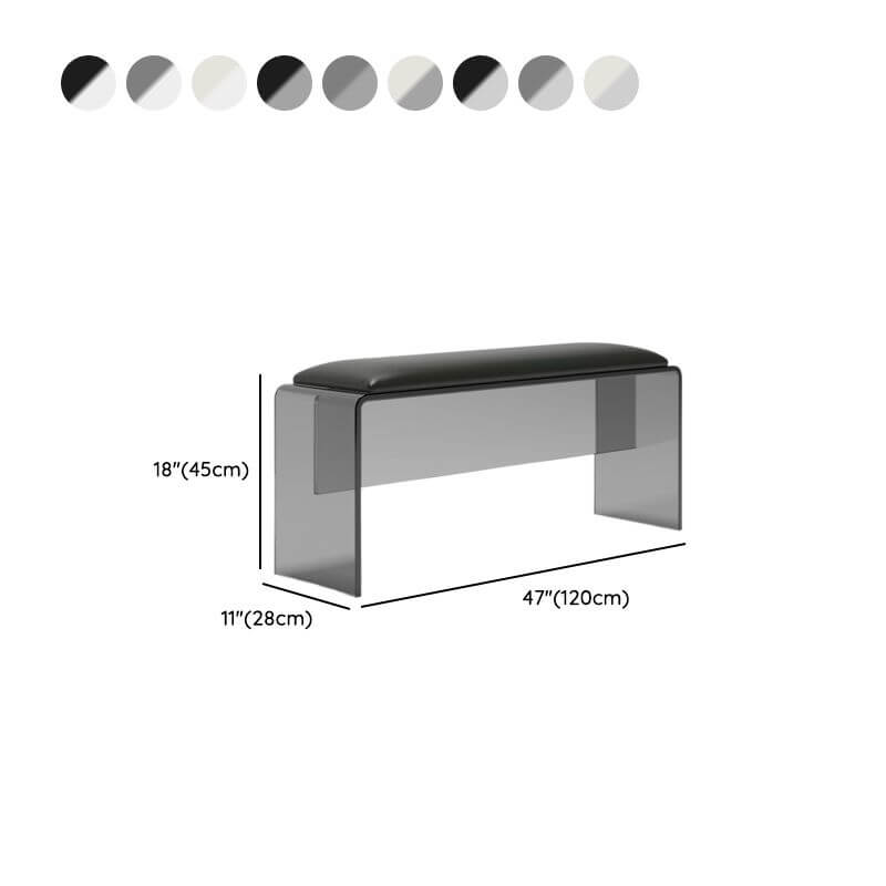 Modern living room with acrylic accent furniture