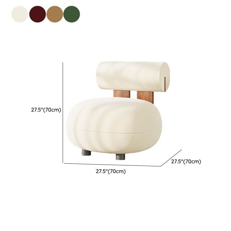 Sepia accent chair with decorative pillows