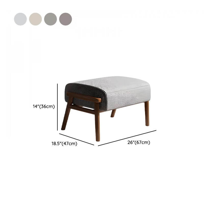 Casual solid color grey accent stool