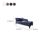 Modern Wood Frame Chaise Lounge