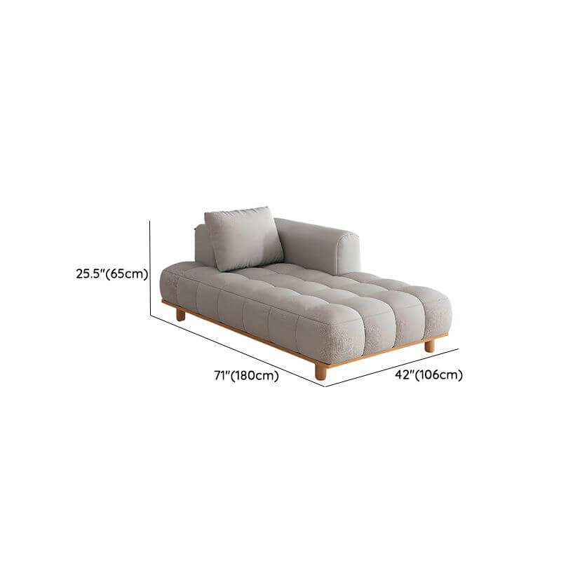 Stylish chaise chair with plush cushioning