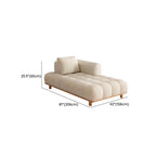 Modern left-arm chaise chair with reclining feature