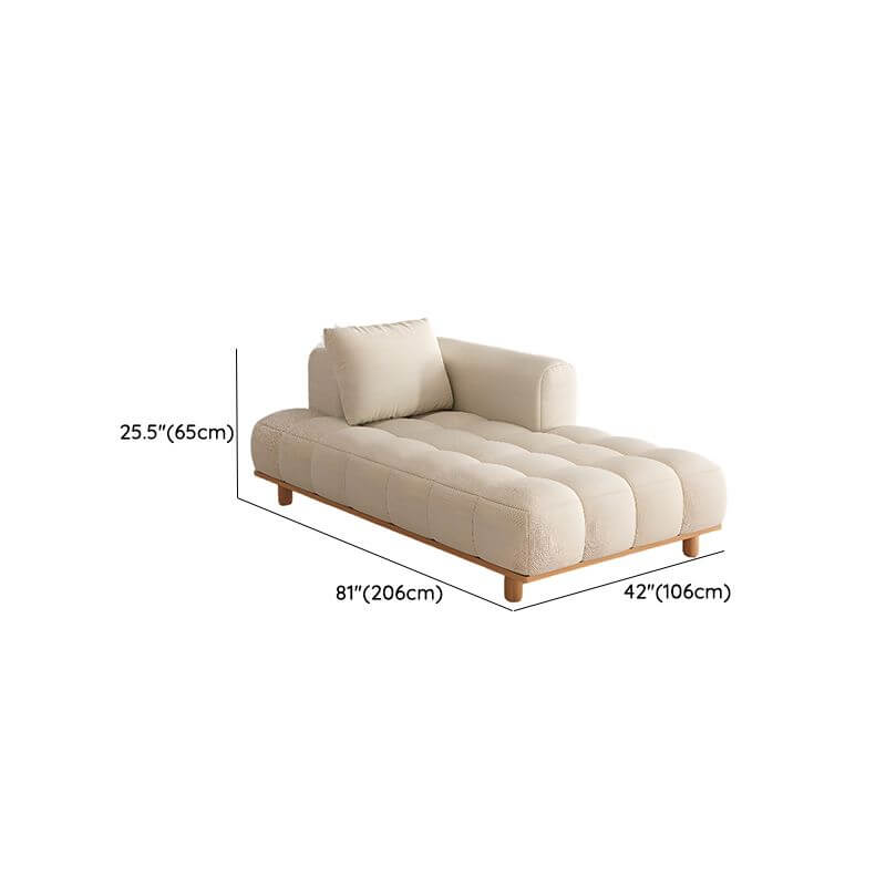 Modern left-arm chaise chair with reclining feature