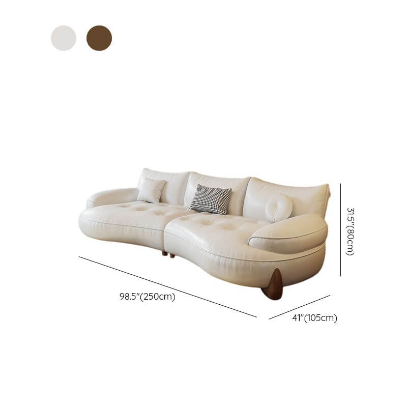 White 2-seater sofa in modern living room