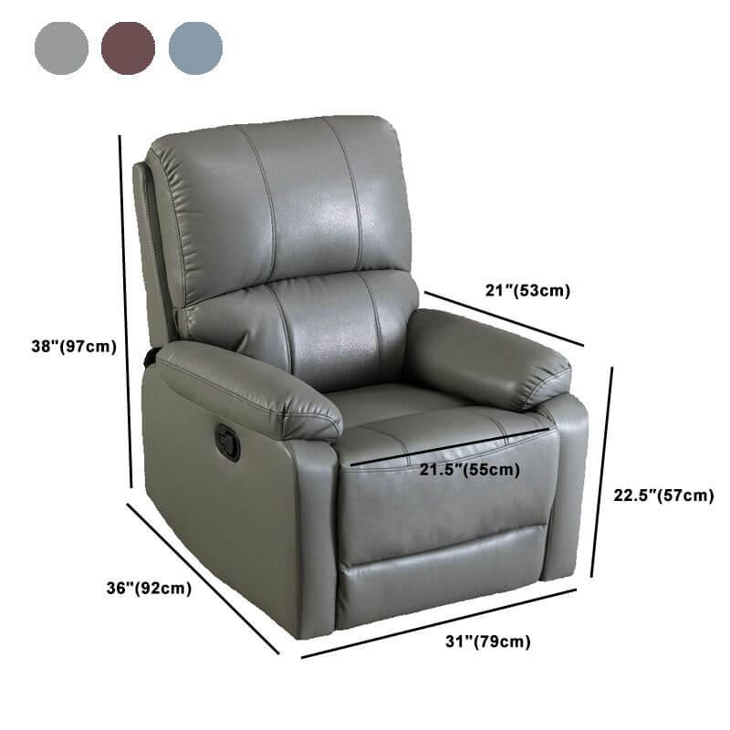 Casual Wood Framed Reclining Deck Chair in Auburn color